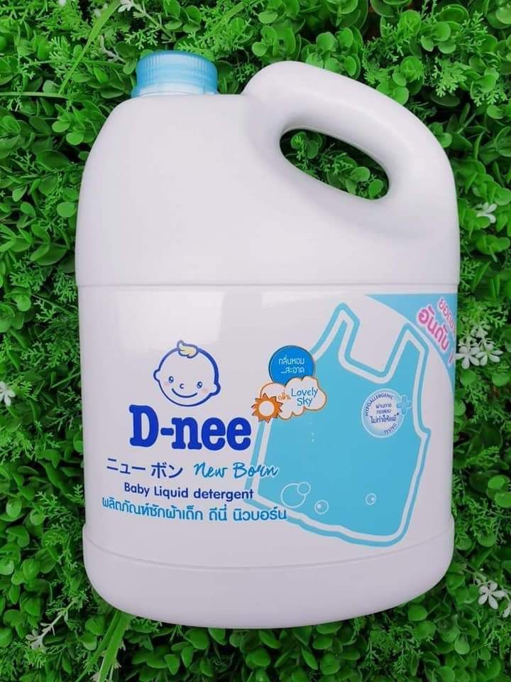 [HCM]NƯỚC GIẶT XẢ D NEE 3000ML THÁI LAN (MÀU XANH)