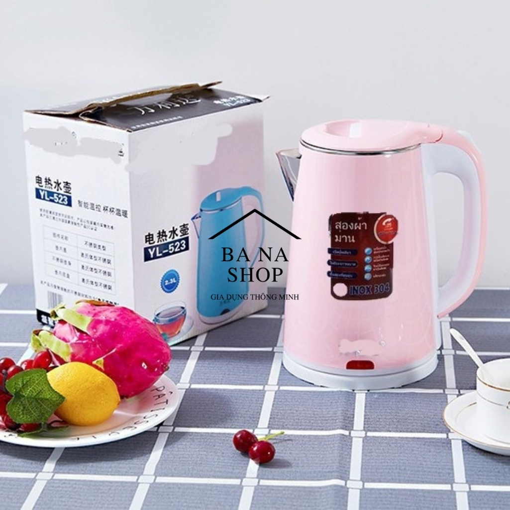 Ấm đun nước siêu tốc 2 lớp ziplai, dung tích 2,5 lít siêu bền