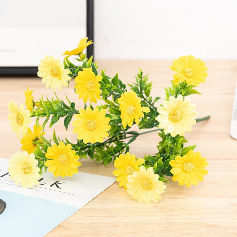 Cúc Họa Mi Daisy Chùm lớn đa sắc cực lãng mạn - Hoa giả trang trí siêu đẹp