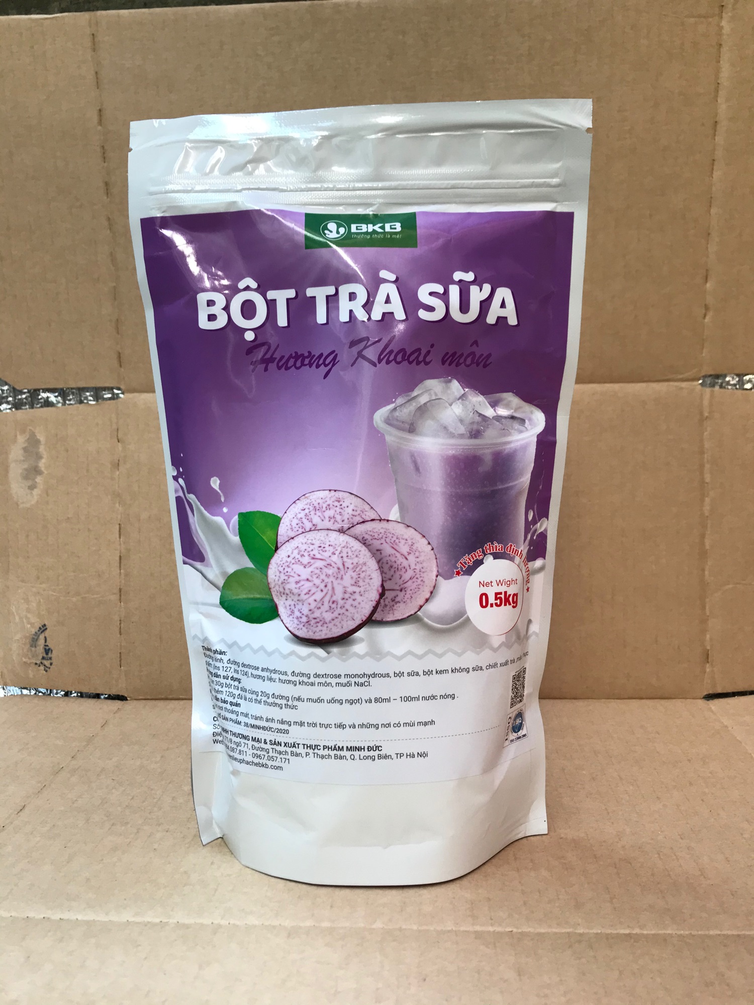 BỘT TRÀ SỮA KHOAI MÔN PHA SẴN 500gam