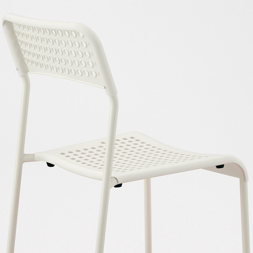 Ghế tựa lưng bàn ăn chân sắt Adde IKEA