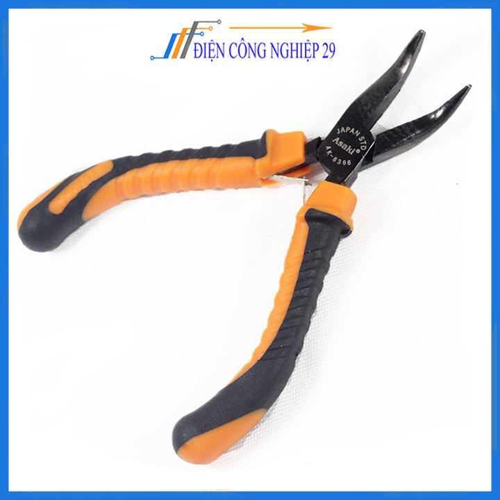 Kìm Nhọn Cong Asaki Ak-8366