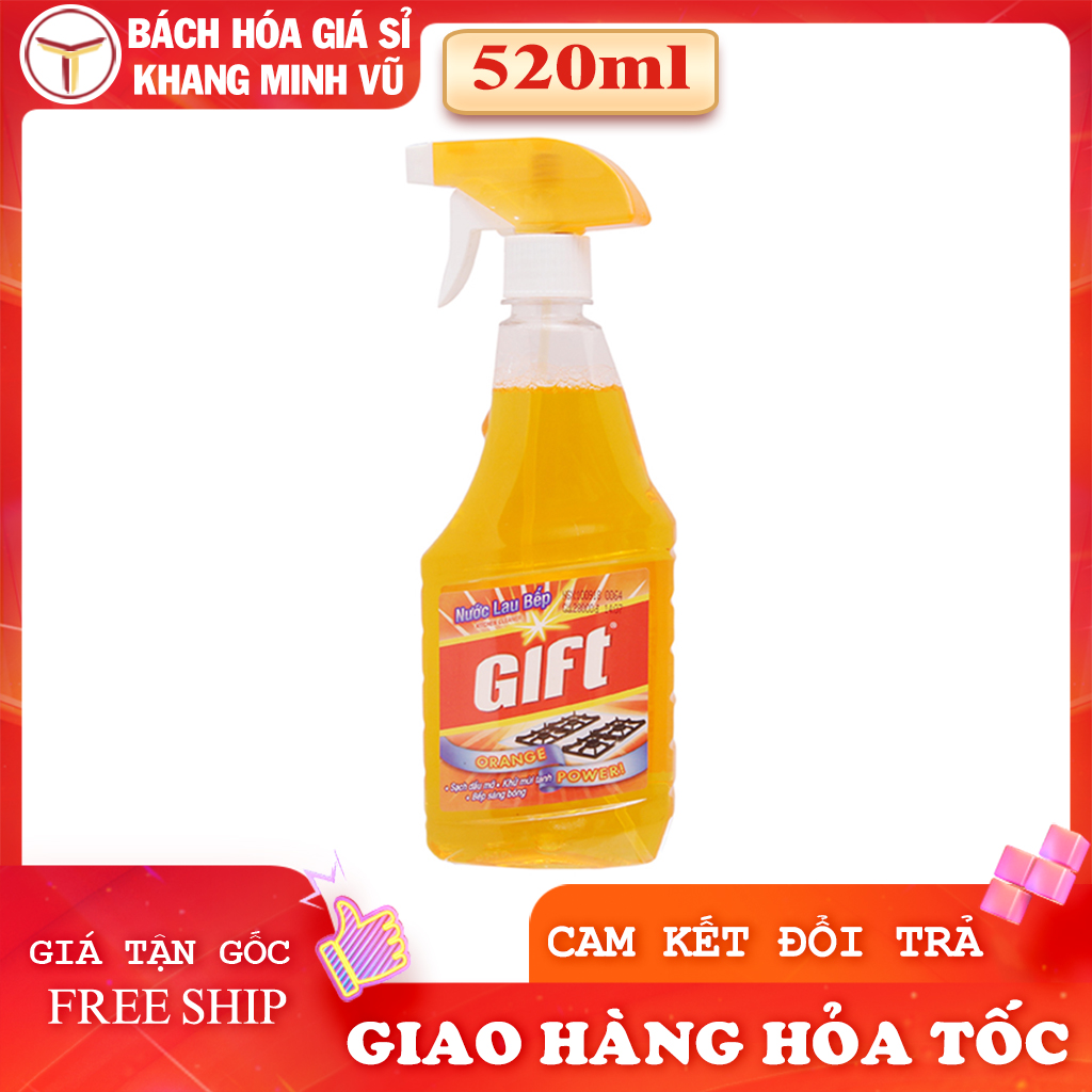 Nước Lau Bếp Gift Hương Cam 520ml
