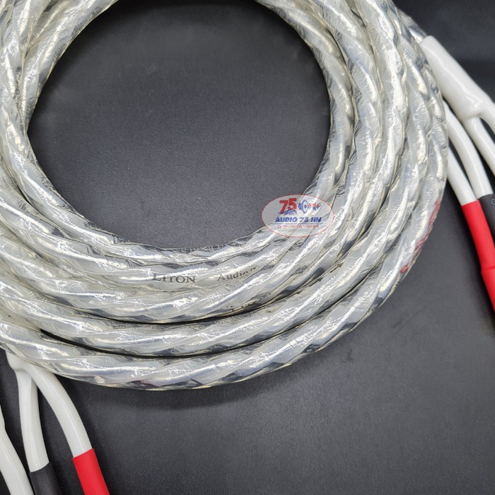 01 cặp dây loa Liton USA đồng mạ bạc cao cấp dài 1,5m; 2m và 2.5m