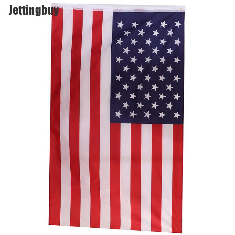 Jettingbuy Cờ Mỹ 5 3FT Cờ Polyster Hoa Kỳ Trang Trí Sân Trong 90 150Cm