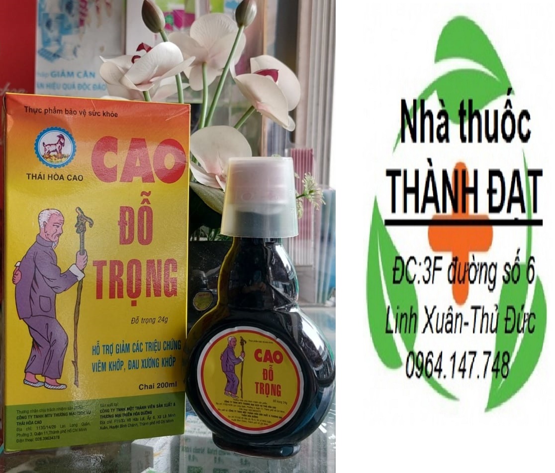 Siro cao đỗ trọng thái hòa cao chai 200ml