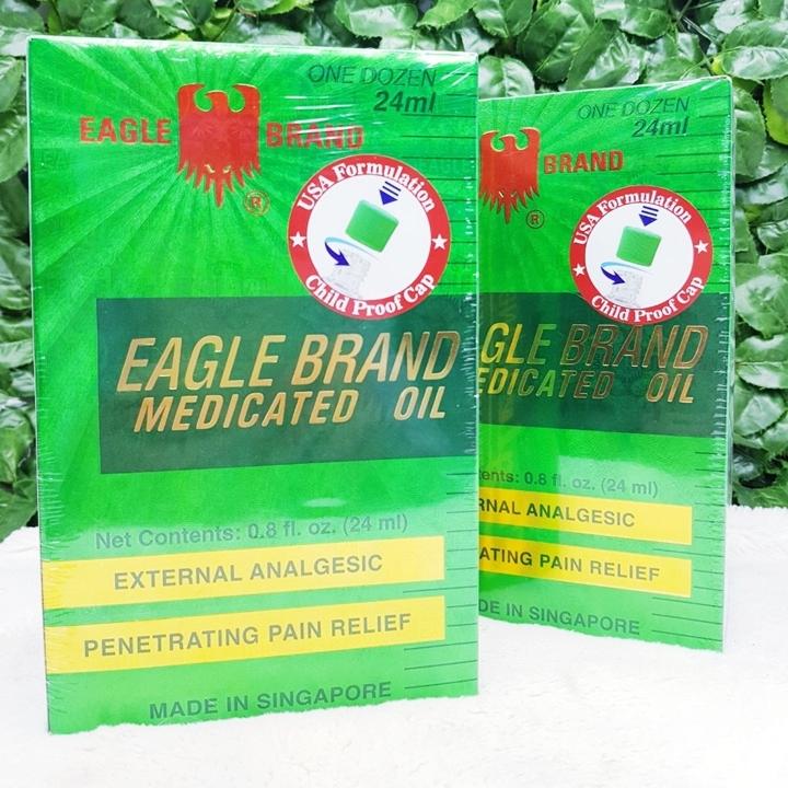 Dầu Gió Xanh Eagle Brand Mỹ Chính Hiệu 24ml