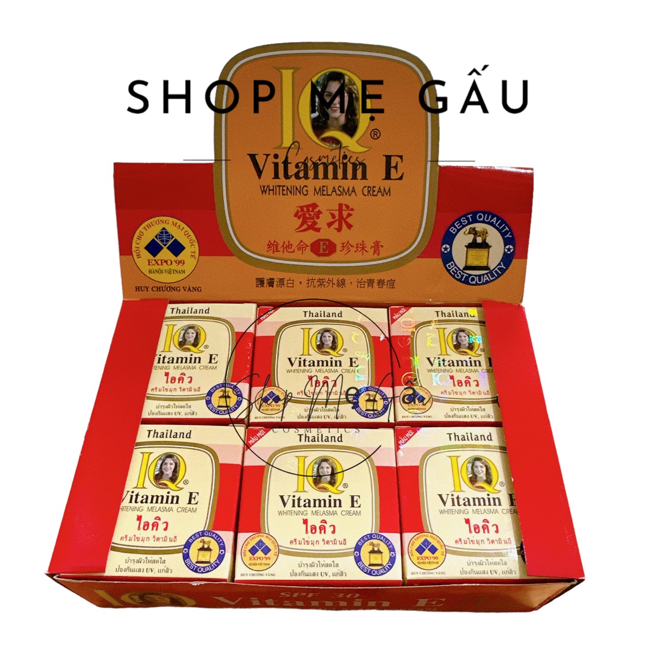 Kem dưỡng da trắng da IQ Vitamin E 8g