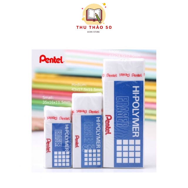 Gôm tẩy Pentel chính hãng.
