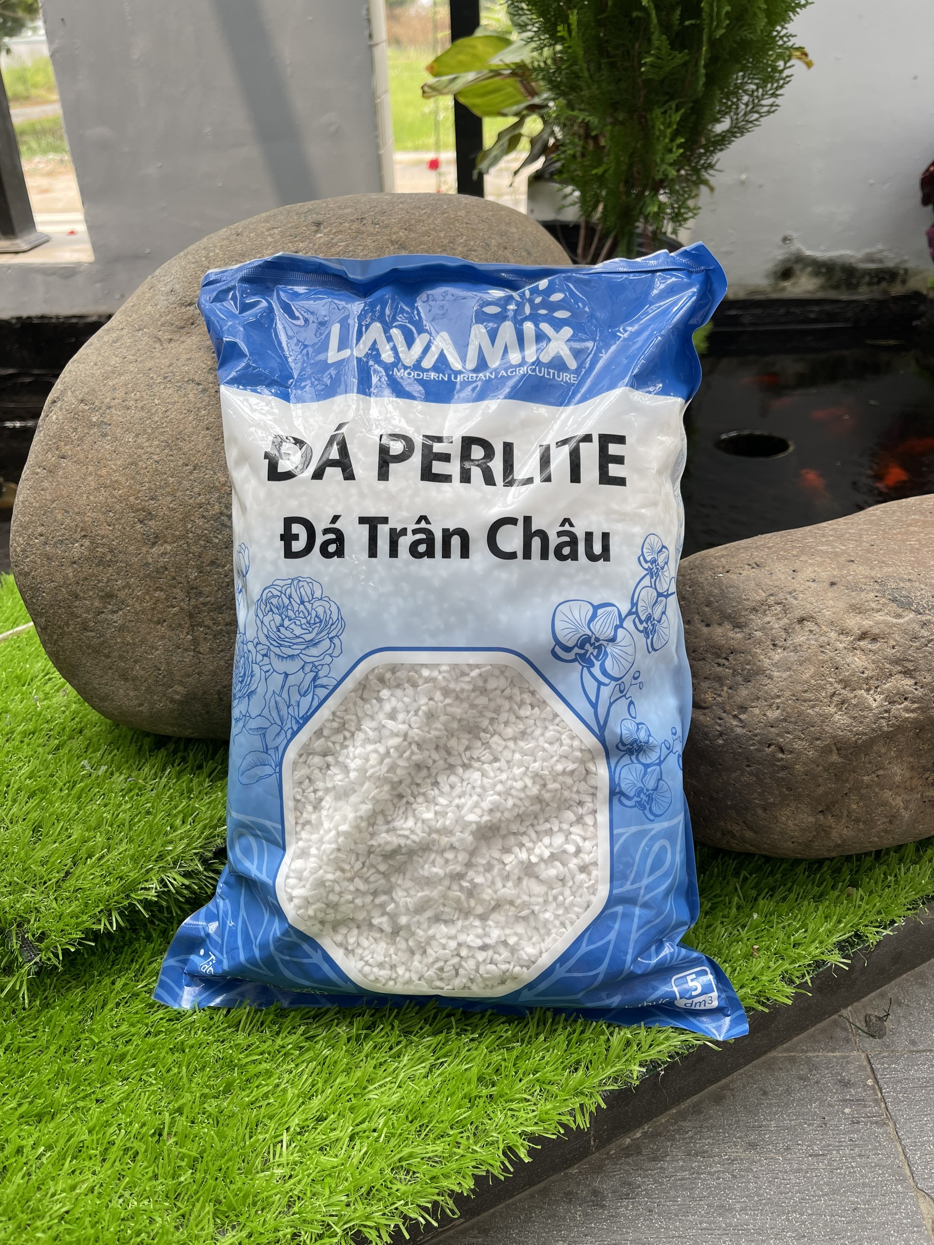 Đá perlite đá trân châu bao 5dm3 Lavamix 500gram