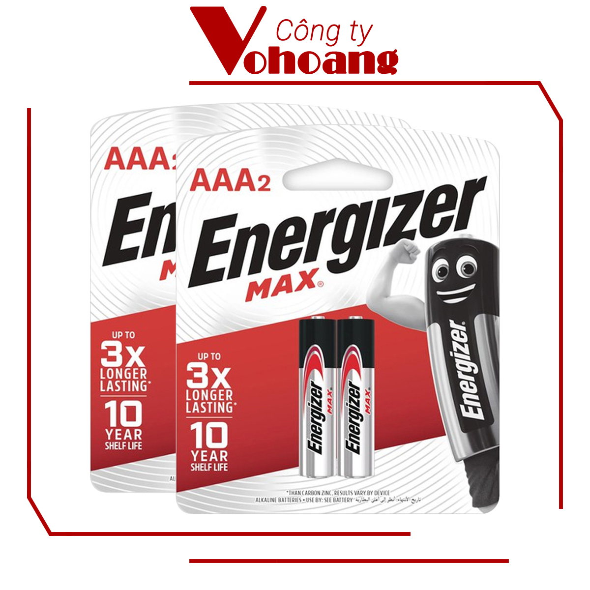 Vỉ 2 Pin Energizer Max E92 BP2 AAA 1.5V LR03