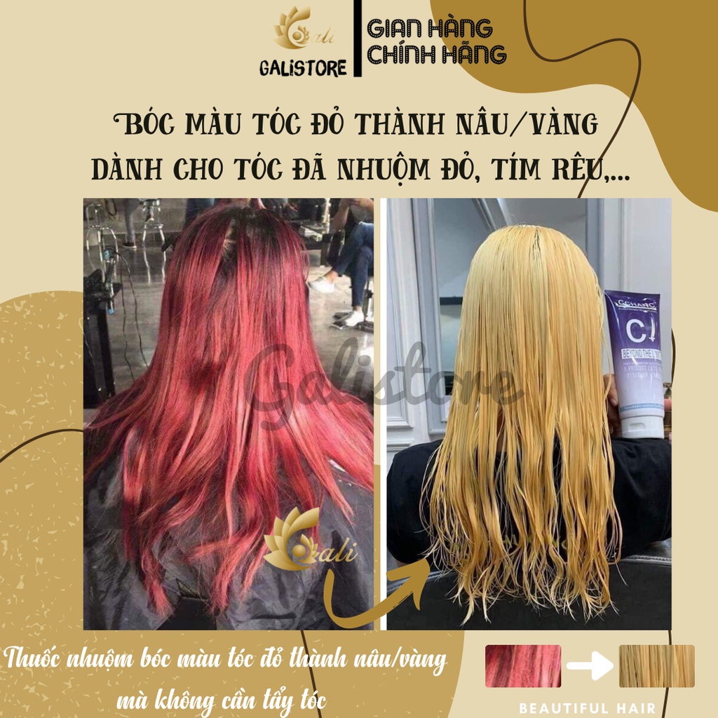 Thuốc nhuộm tóc bóc đỏ: Thuốc nhuộm tóc bóc đỏ là lựa chọn hoàn hảo cho những ai muốn tạo điểm nhấn sáng tạo cho mái tóc của mình. Đây là màu sắc được ưa chuộng trong năm 2024 và giúp cho mái tóc của bạn trông cá tính hơn. Hãy cùng thử áp dụng màu tóc này và trở thành người nổi bật giữa đám đông.
