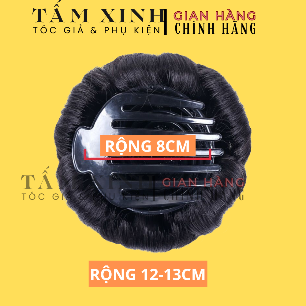 Búi tóc giả, búi hoa đẹp - không đá