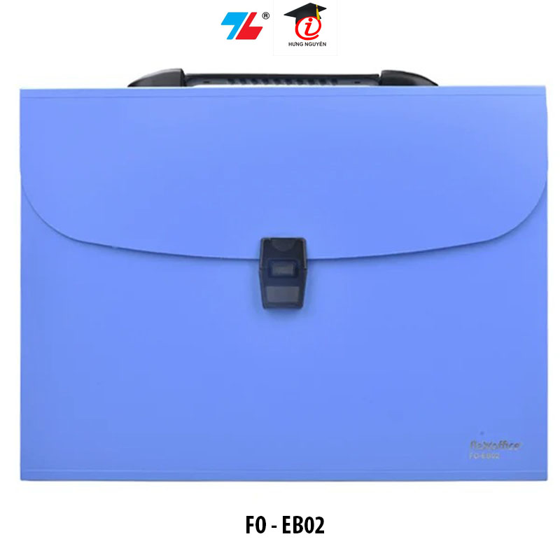 Cặp tài liệu a4 12 ngăn flexoffice fo-eb02 xanh