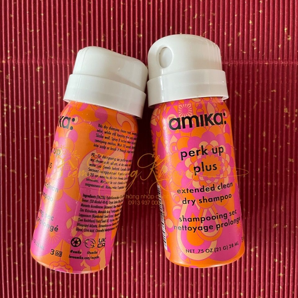 DẦU GỘI KHÔ AMIKA PERK UP PLUS DRY SHAMPOO - CHAI 28ML - MINISIZE
