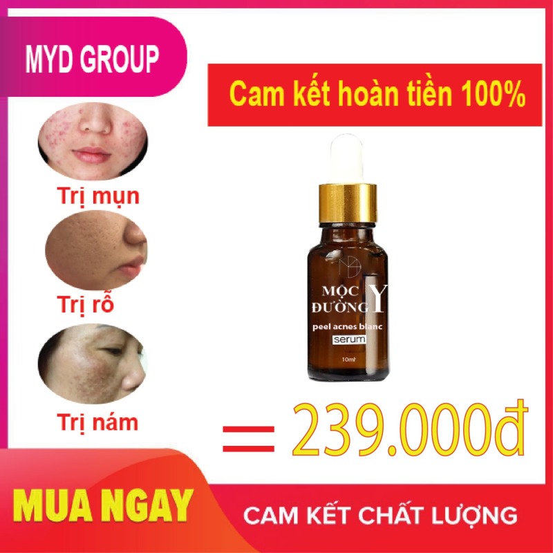Serum làm đẹp peel acnes Blanc Mộc Y Đường nhân sâm cao cấp ngăn ngừa tri mụn sẹo rỗ tàn nhang hiệu quả 10ml