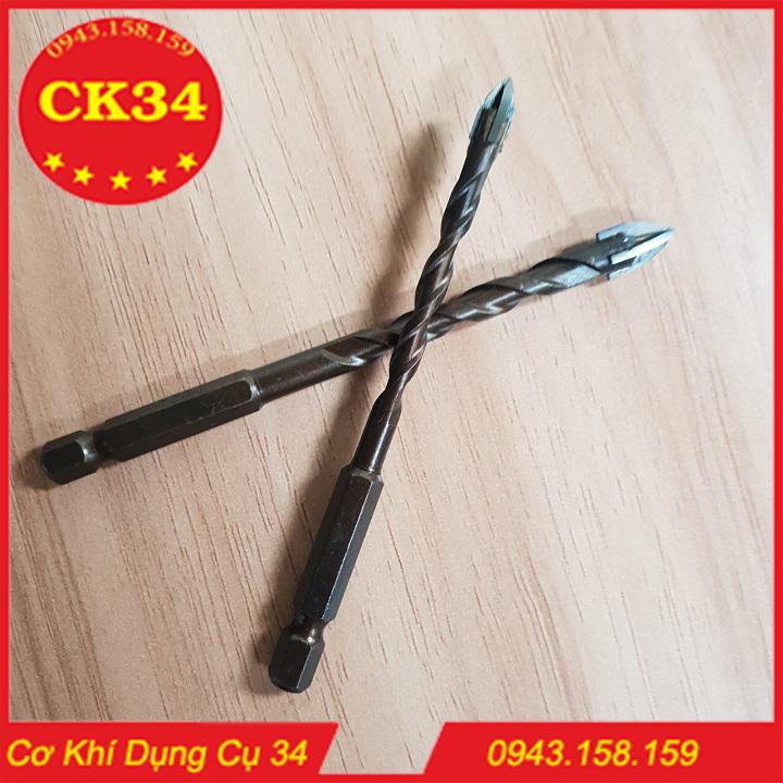 Mũi khoan gạch men, kính thủy tinh, đá granit... phi 6 và 8