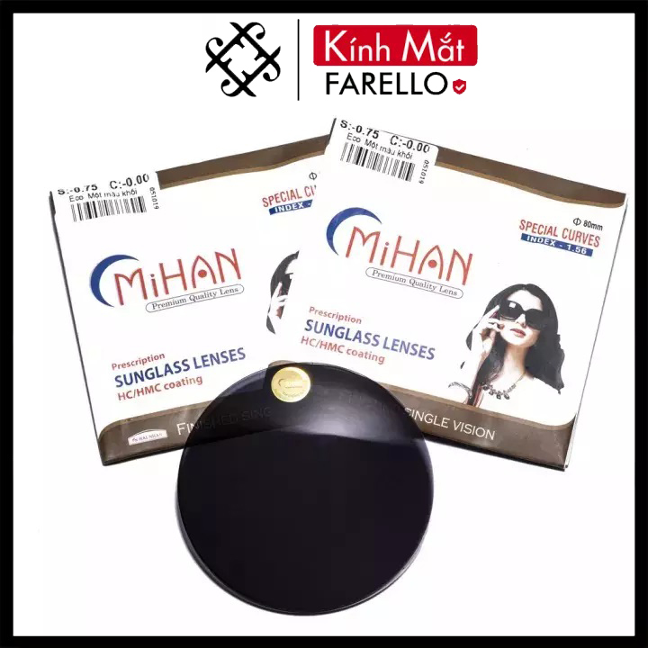 Mắt kính cận loạn đổi màu đi nắng Farello