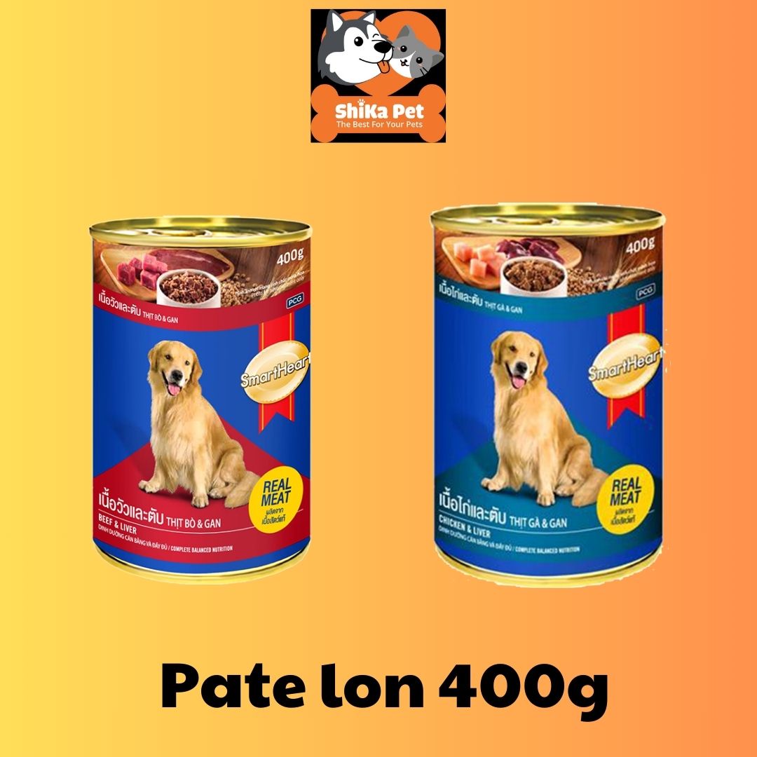 Pate Lon Smartheart Vị Bò/Gà&Gan 400G