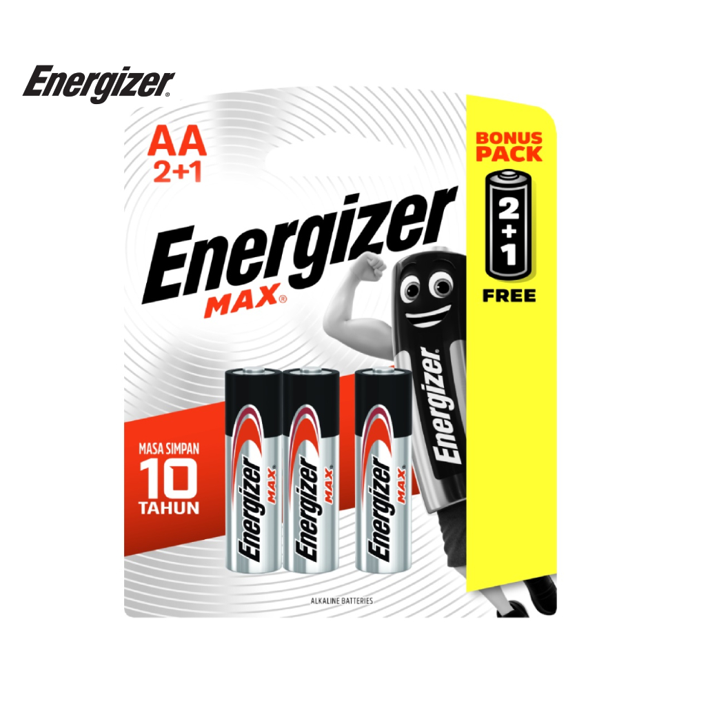Pin Energizer Max AA E91 BP2+1 - 100628295