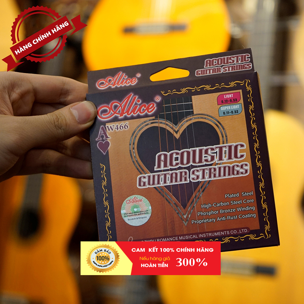 Dây đàn Guitar Alice AW466 giá rẻ | String Guitar Acoustic | Chính hãng