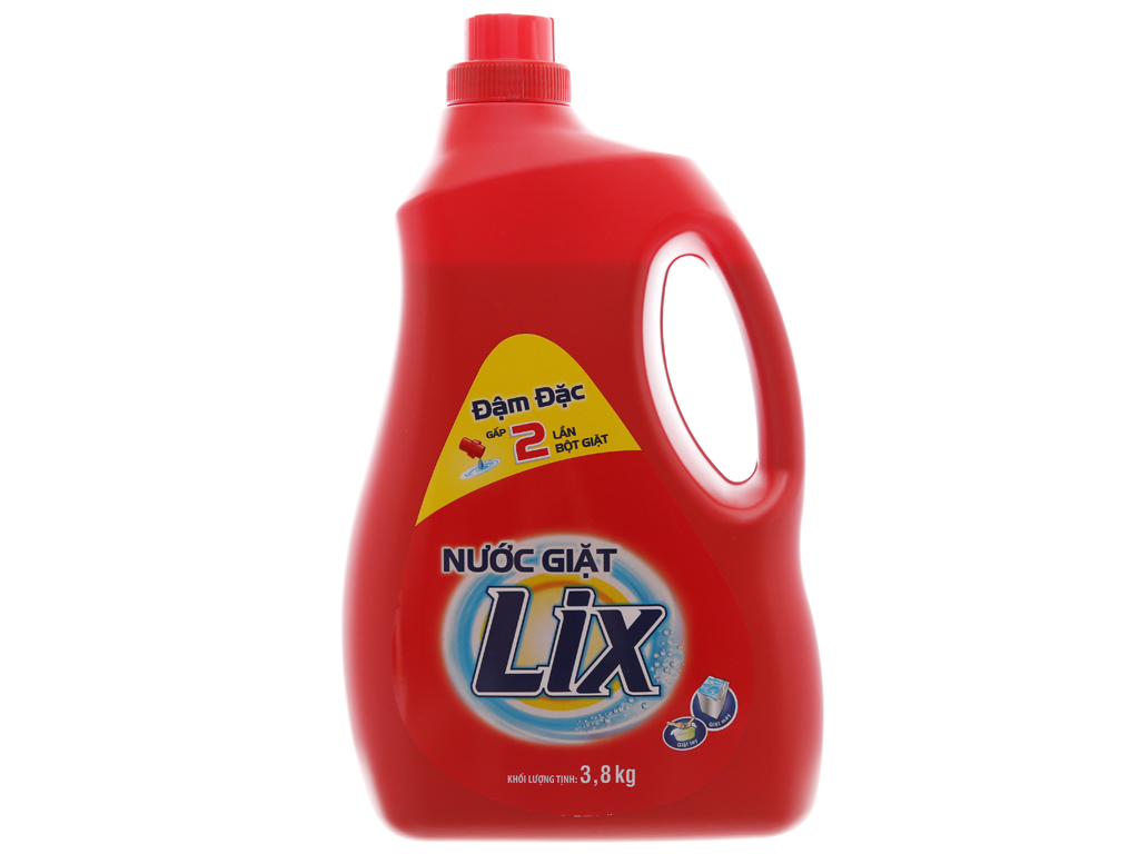 Nước giặt Lix đậm đặc chai 3.6 lít