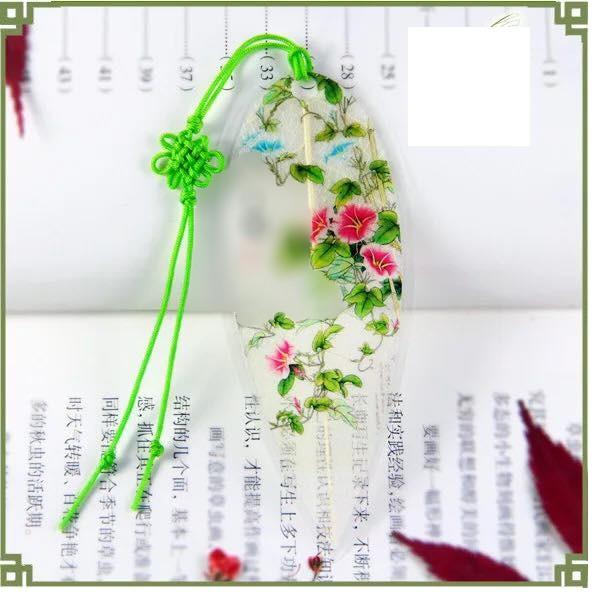 Bookmark gân lá ép mỏng bookmark cổ trang dây tuyến đánh dấu trang