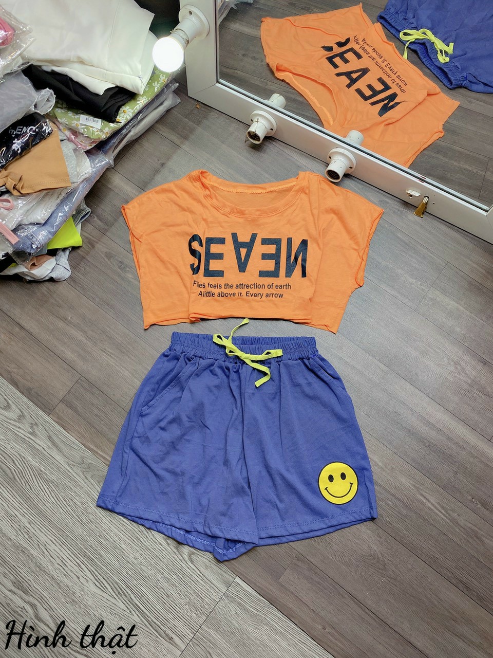 SET BỘ COTTON QUẦN MẶC CƯỜI, set đồ nữ, PHỤNG HOÀNG