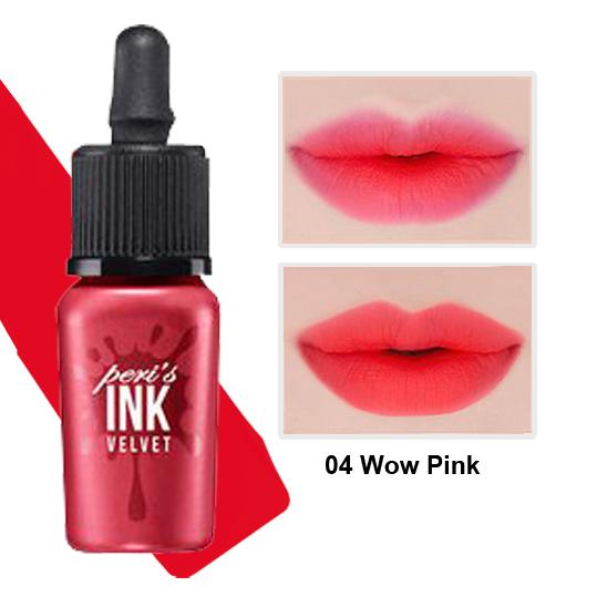 [HCM]Son kem lì Ink Wow Pink  Hồng Tươi 04