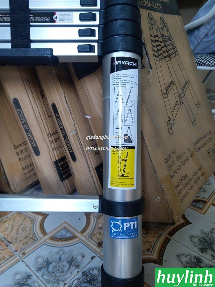 [HCM]Thang nhôm rút đơn Hakachi HT-410CP - 4.1 mét