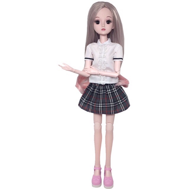 Đầm búp bê 60 cm - học sinh vấy đen