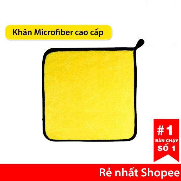Khăn lau đa năng lau xe MICROFIBER 2 Lớp Cao Cấp