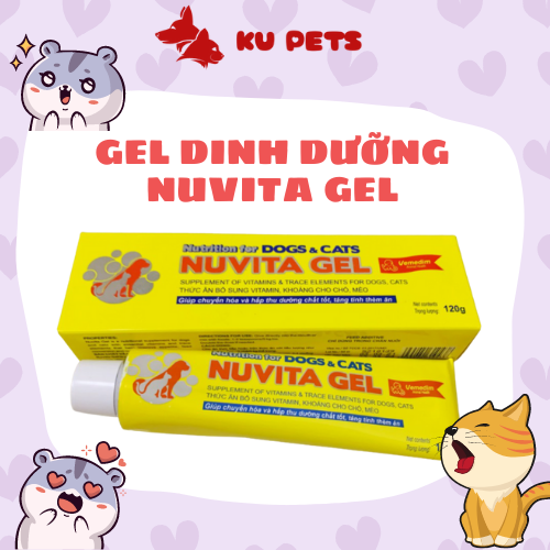 Gel Dinh Dưỡng Cho Chó Mèo Nuvita Gel 120g