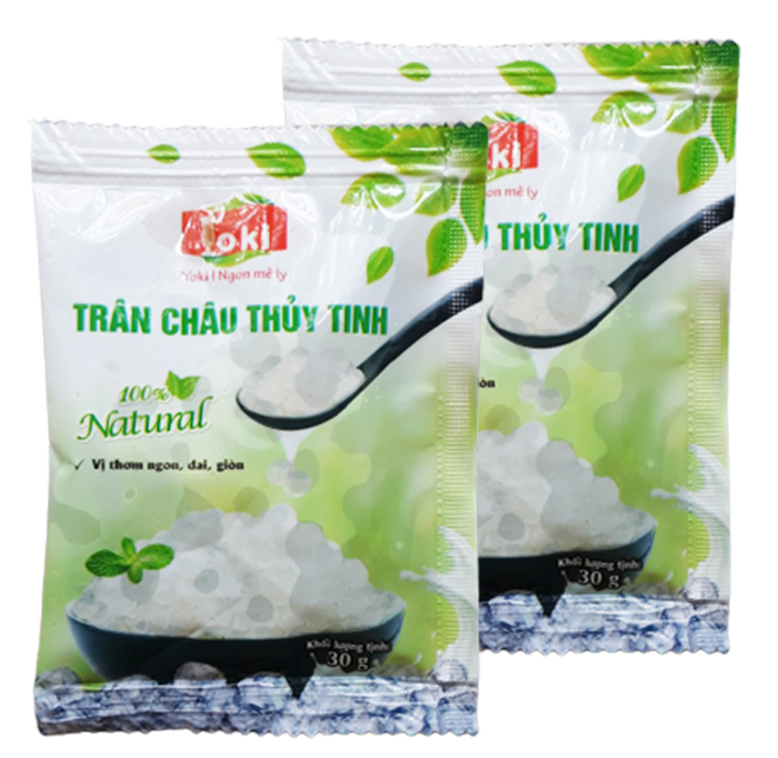 Trân châu thủy tinh Yoki 300g