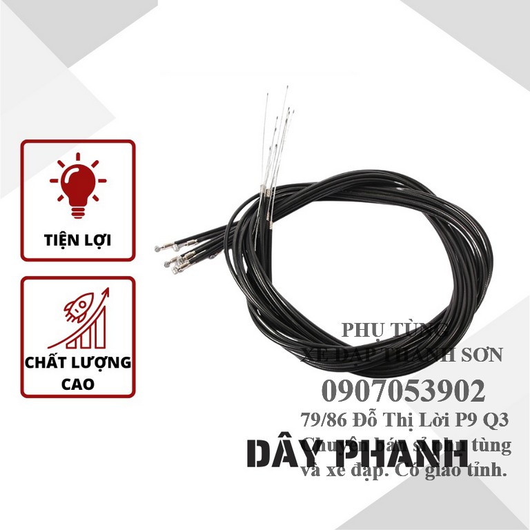Vỏ dây thắng xe đạp màu đen