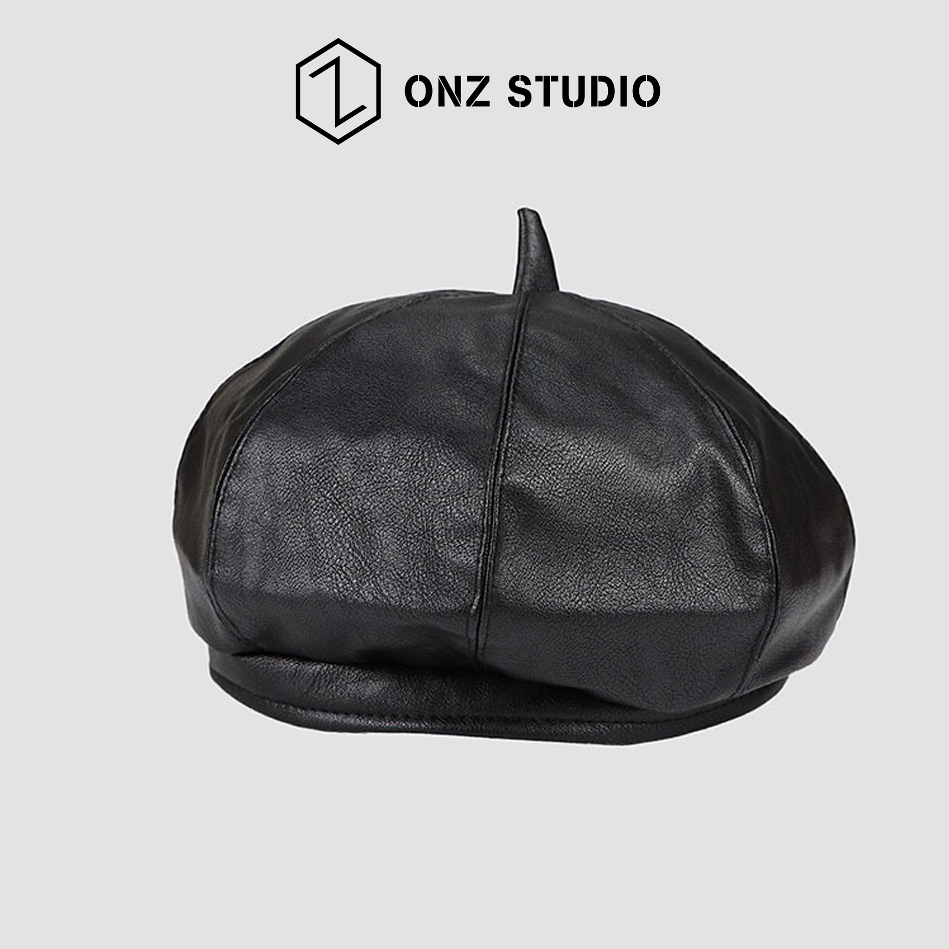 Mũ nồi beret nữ DORY da PU cao cấp - Nón beret phong cách vintage Hàn Quốc nữ tính BR01