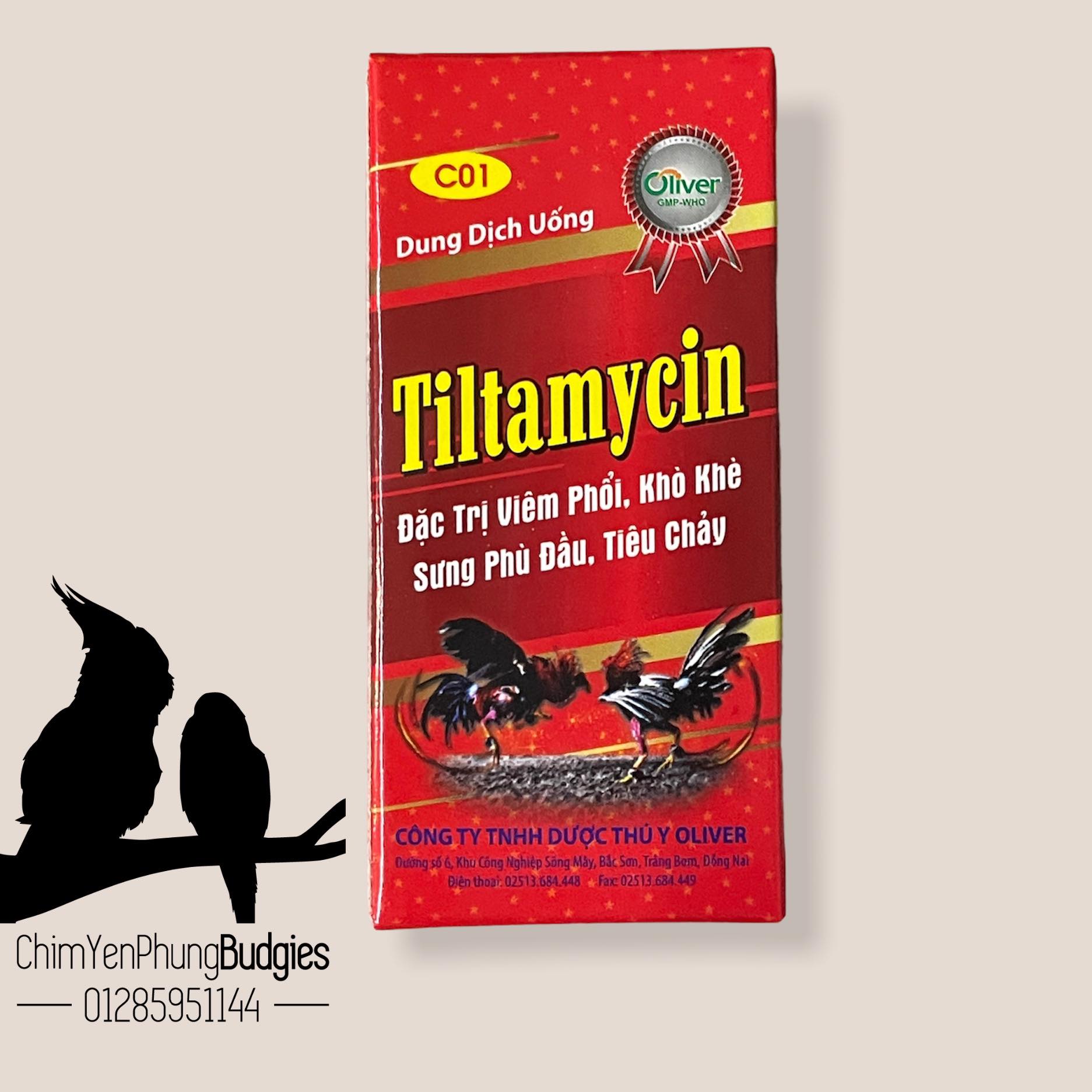 TILTAMYCIN đặc trị viêm phổi, khò khè, sưng phù đầu cho gà đá - lọ 10ml