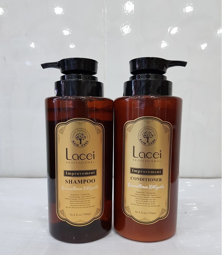 COMBO dầu gội và dầu xả Lacei Improvement 750ml