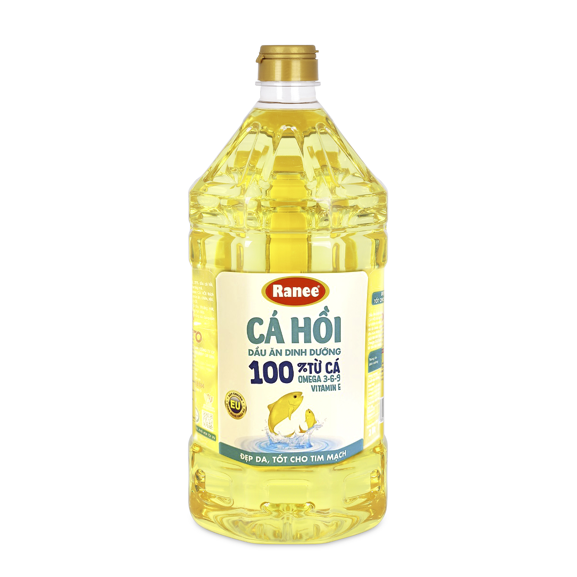 Dầu ăn dinh dưỡng Ranee CÁ HỒI 2 lít (hoặc 2 chai 1 lít)