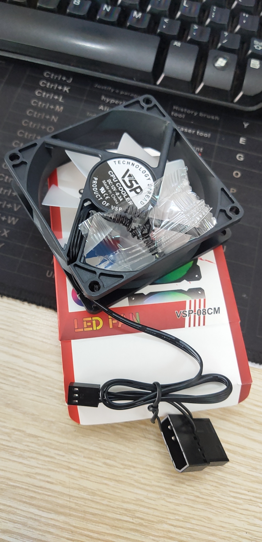 Original VSP v-08cm led fan case (8cm fan)