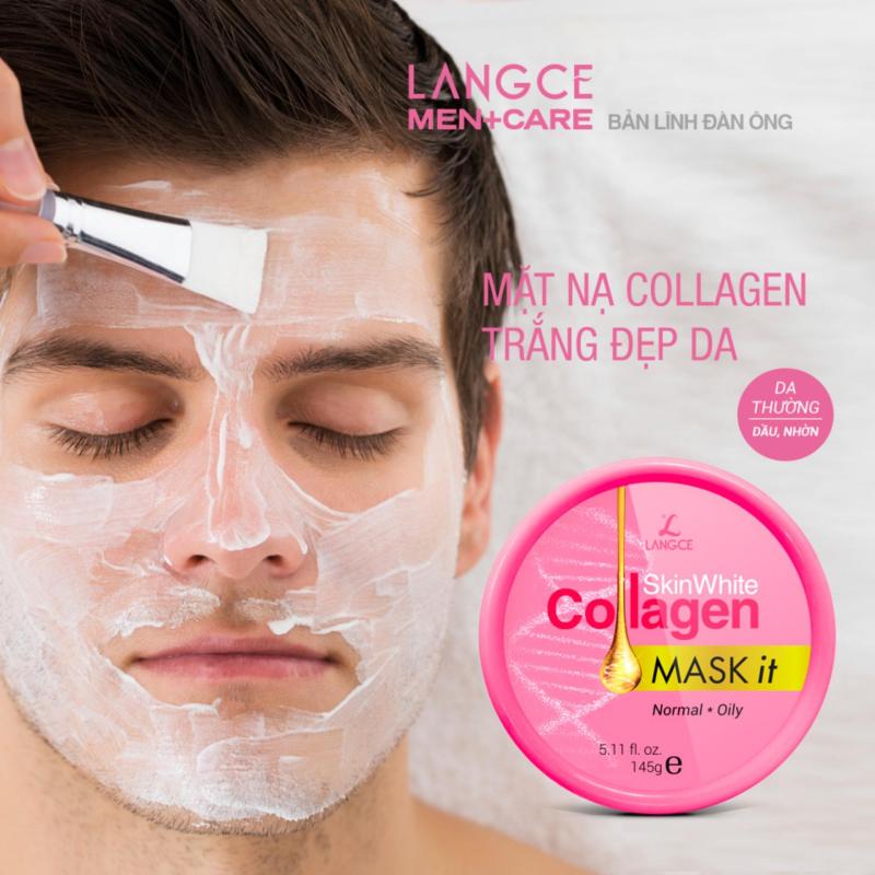 MẶT NẠ DƯỠNG TRẮNG COLLAGEN 145ml DA NHỜN - TEM HỒNG LANGCE dành cho Nam giá rẻ