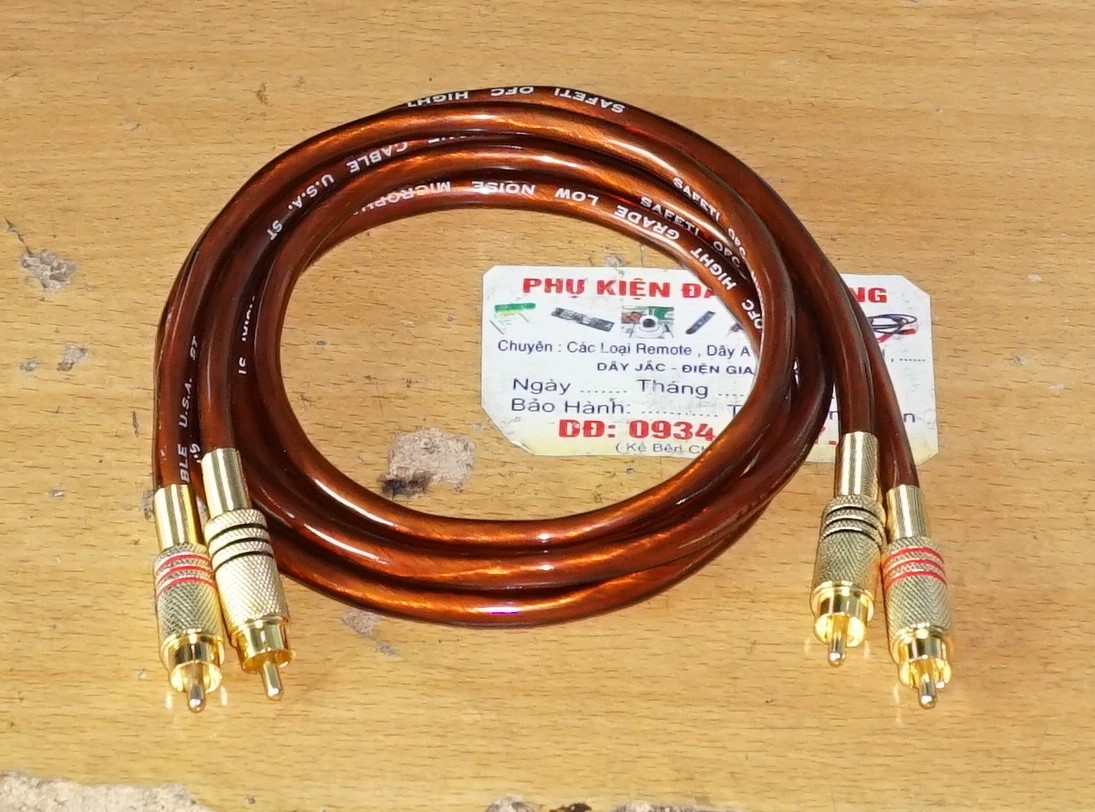 dây AV loại tốt jack vàng dài 1,5m