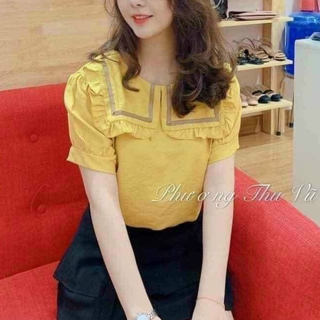 Áo Sơ Mi Kiểu Thanh Lịch Duyên Dáng Nữ Mới 2021 ASMK01