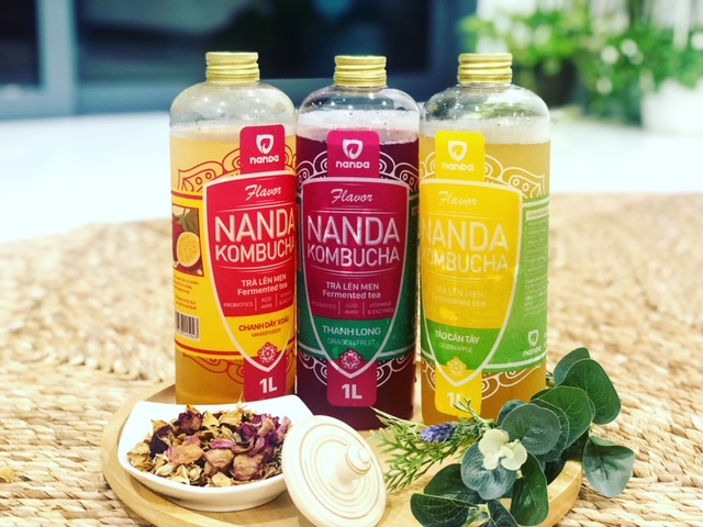 NANDA KOMBUCHA VỊ TÁO THƠM - 1000ml