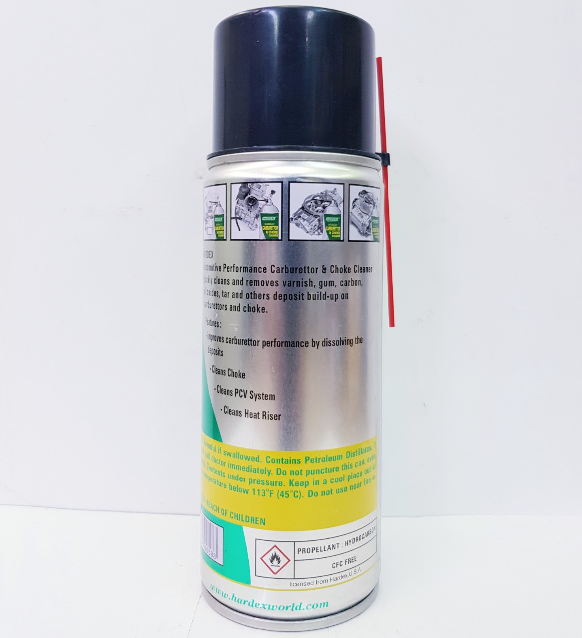 [MỚI] HARDEX CARBURETTOR & CHOKE CLEANER 400ML VE SINH BÌNH XĂNG CON