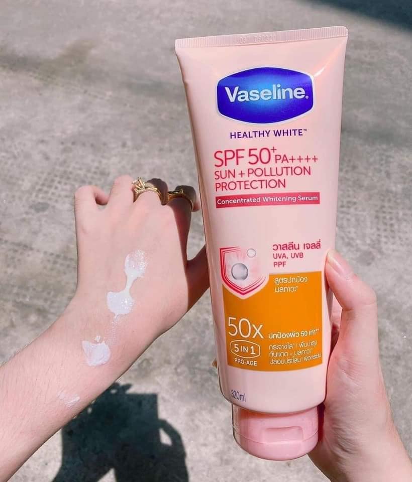 Sữa dưỡng thể lotion vaseline 50x Thái Lan 320ml[Chính Hãng]