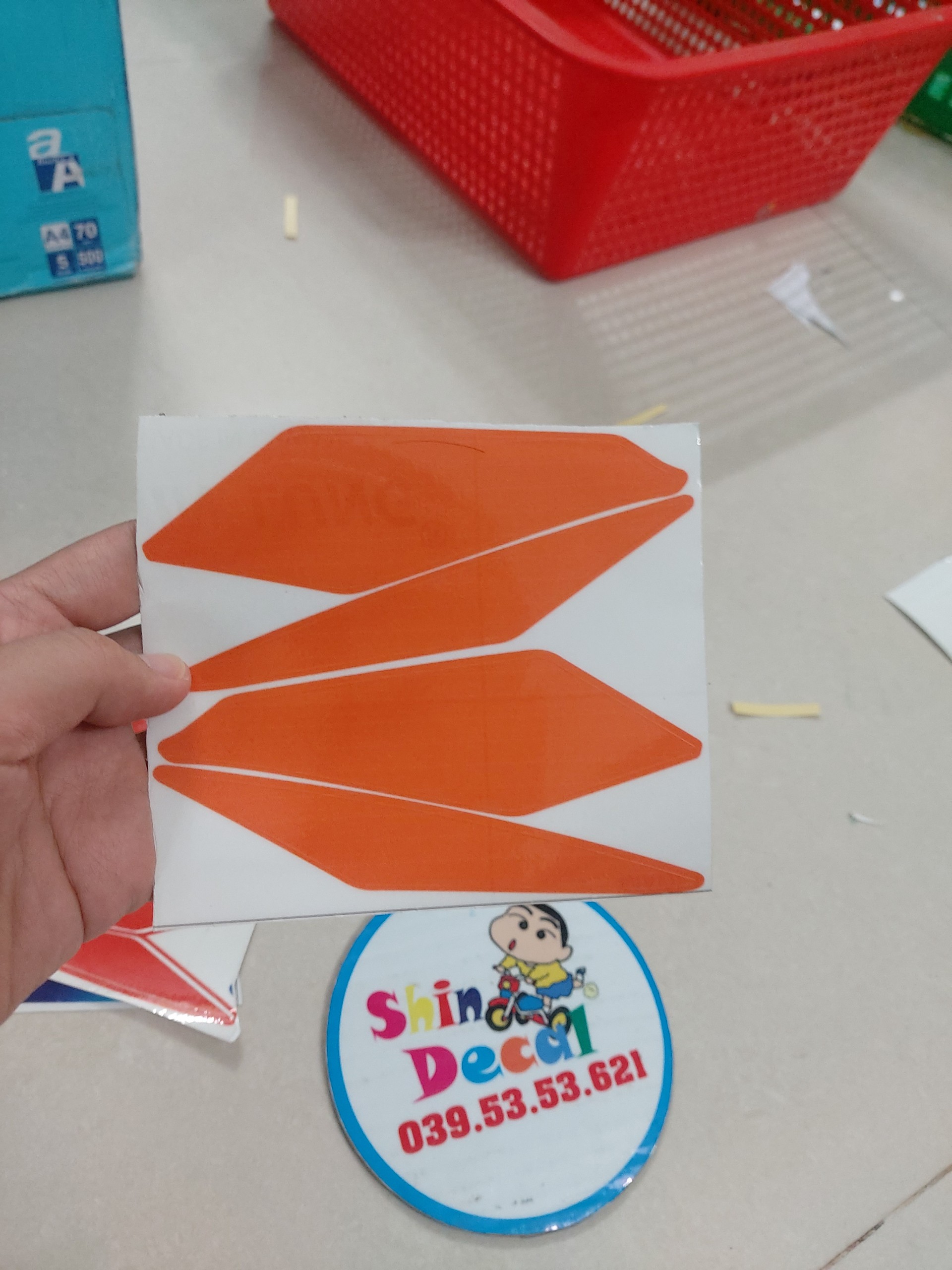 Tem dán đèn xi nhan raider satria fi