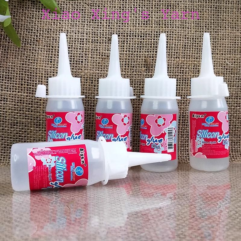 Keo dán Silicone đa năng, dán vải, len sợi, đính đá - Keo siliglue 30ml | Xiao Xing's Yarn