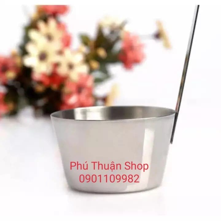KHUÔN BÁNH CÓNG INOX SIZE LỚN, Miệng 7 cm x đáy 5.8 cm x cao 4.2 cm