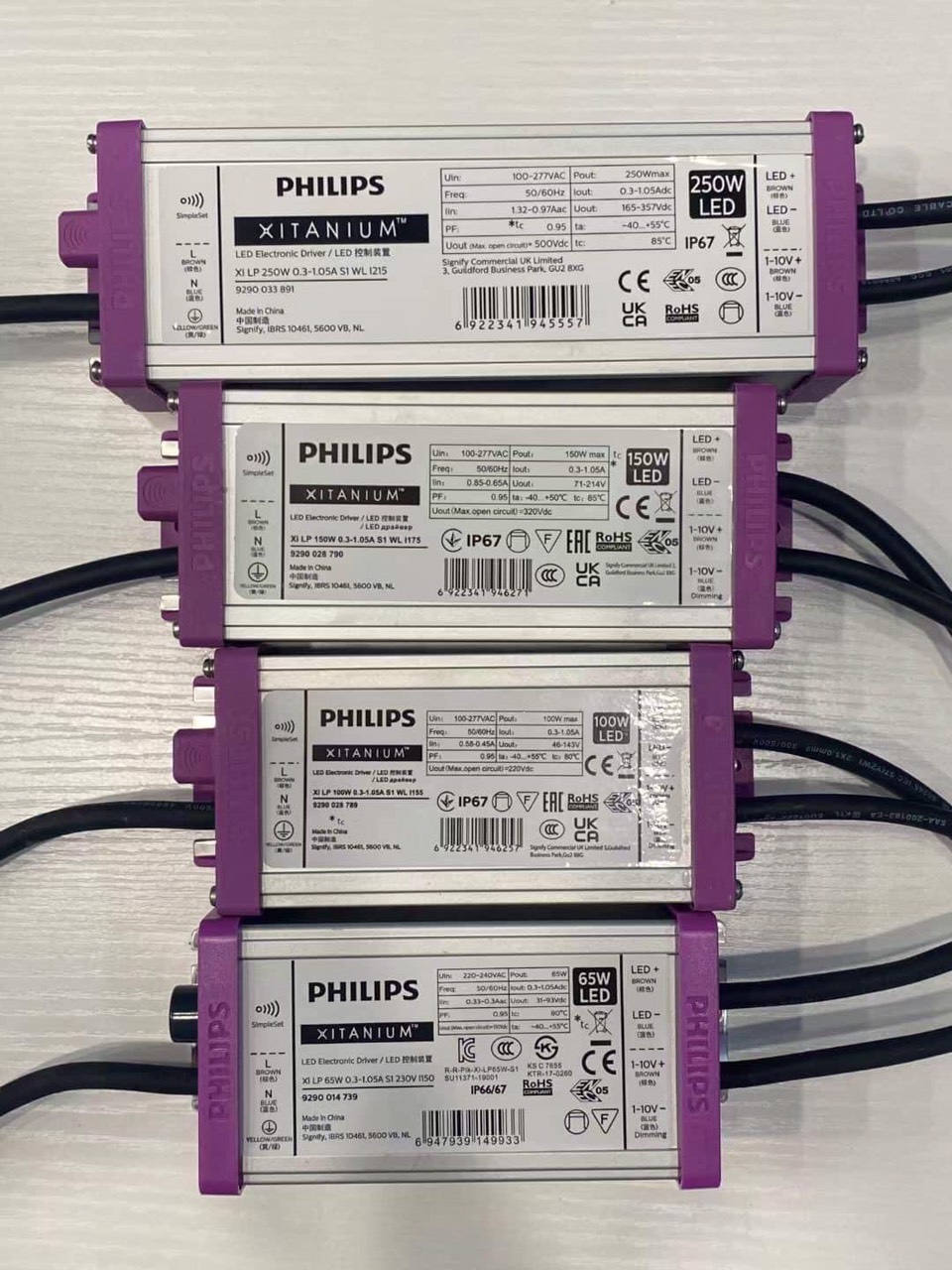 Driver LED philips tím dim 5 cấp công suất 65W